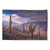 砂漠 | Cactus Landscape Argentina 枕カバー (裏面)