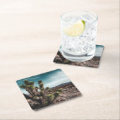 砂漠 | Cholla Cactus スクエアペーパーコースター (インサイチュ)