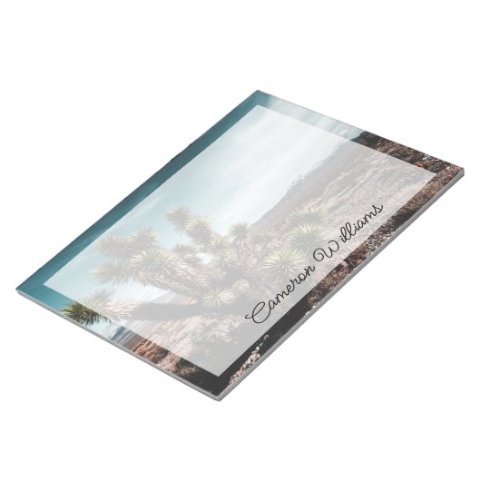 砂漠 | Cholla Cactus ノートパッド (アングル)