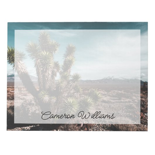 砂漠 | Cholla Cactus ノートパッド (正面)