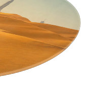砂漠 | Dubai's Skyline View with Camels カッティングボード (角)