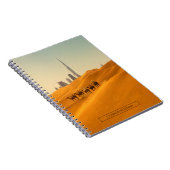 砂漠 | Dubai's Skyline View with Camels ノートブック (右側)