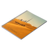 砂漠 | Dubai's Skyline View with Camels ノートブック (左側)