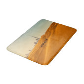 砂漠 | Dubai's Skyline View with Camels バスマット (アングル)