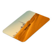 砂漠 | Dubai's Skyline View with Camels マグネット (左側)