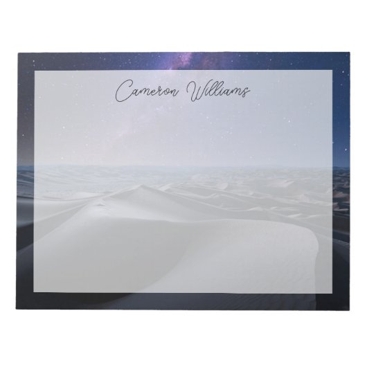 砂漠 | Empty Quarter Desert Abu Dhabi ノートパッド (正面)