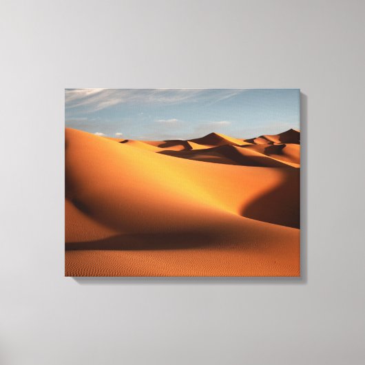 砂漠 | Erg Chebbi Dunes Morocco キャンバスプリント (正面)
