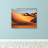砂漠 | Erg Chebbi Dunes Morocco キャンバスプリント (インサイチュ (ウッドフロア))