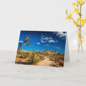 砂漠 | Joshua Tree国立公園 カード (黄色い花)