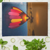 砂漠 | Mescet Dunes Death Valley キッチンタオル (折り畳み)