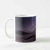 砂漠 | Milky Way Starry Sky Sand Dune Dubai コーヒーマグカップ (左)