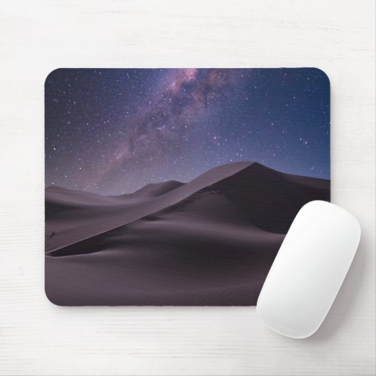 砂漠 | Milky Way Starry Sky Sand Dune Dubai マウスパッド (マウス)