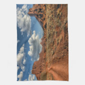 砂漠 | Professor Valley Near Moab, Utah キッチンタオル (縦)