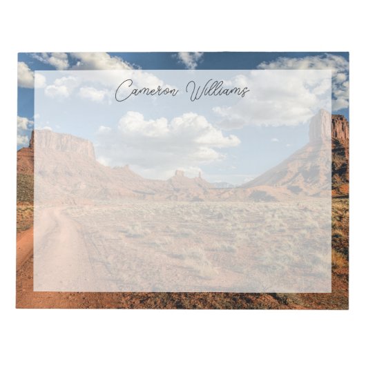 砂漠 | Professor Valley Near Moab, Utah ノートパッド (正面)