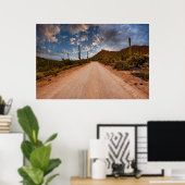 砂漠 | Saguaro National Park Arizona ポスター (ホームオフィス)