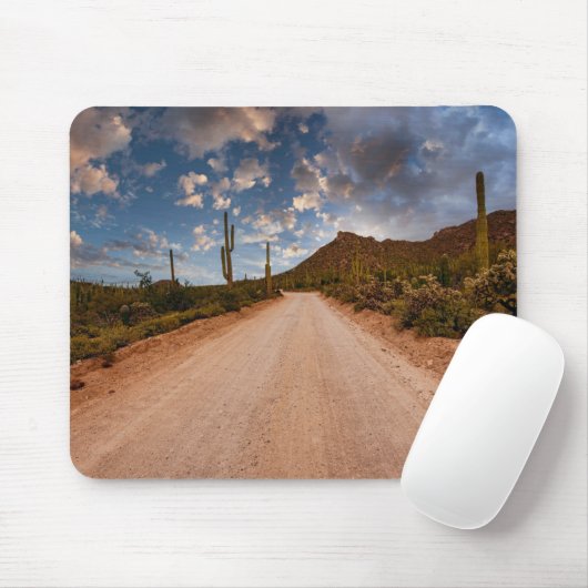 砂漠 | Saguaro National Park Arizona マウスパッド (マウス)