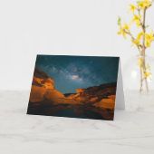 砂漠 Sam Pan Bok Night Time Thailand カード (黄色い花)