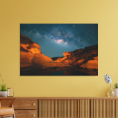 砂漠 Sam Pan Bok Night Time Thailand キャンバスプリント (インサイチュ (リビング))