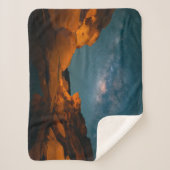 砂漠 Sam Pan Bok Night Time Thailand シェルパブランケット (正面)