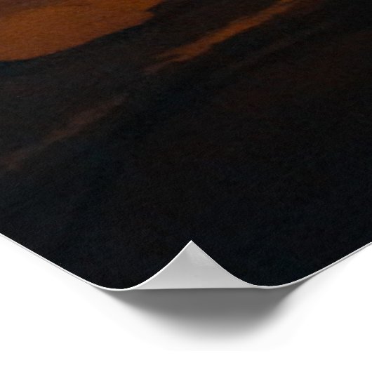 砂漠 Sam Pan Bok Night Time Thailand ポスター (角)