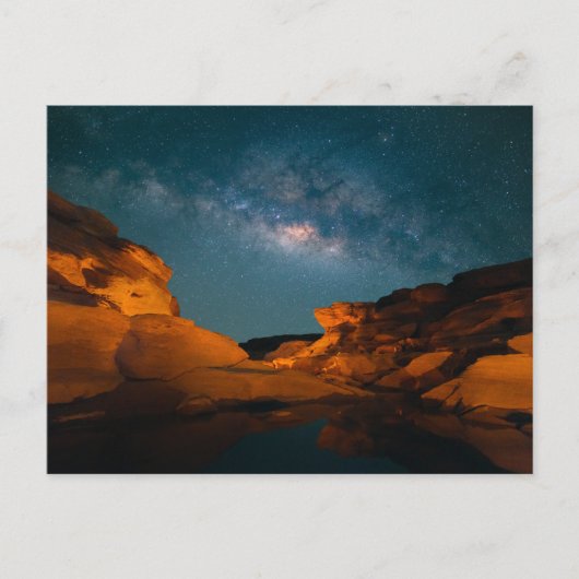 砂漠 Sam Pan Bok Night Time Thailand ポストカード (正面)