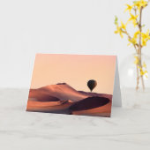 砂漠 Sand Dunes Namib-Naukluft国立公園 カード (黄色い花)