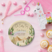 砂漠OhサボボーイBohoアーチ赤ちゃんシャワー ペーパープレート (パーティー)