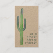 砂漠Saguaroサボスウォーターカラーユニークボホクラフト 名刺 (正面)