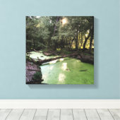 砂点歩道 キャンバスプリント (インサイチュ (ウッドフロア))