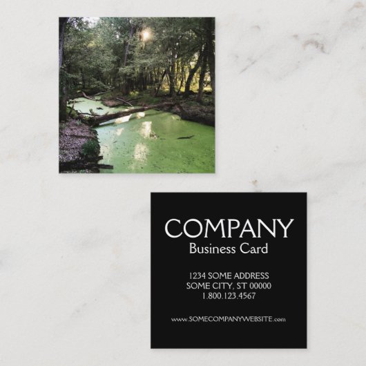 砂点歩道 スクエア名刺 (正面/裏面)