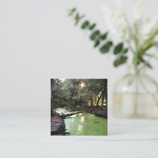 砂点歩道 スクエア名刺 (スタンド正面)