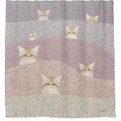 砂猫シャワーカーテン シャワーカーテン (正面)