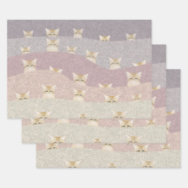 砂猫ラッピング紙シート ラッピングペーパーシート