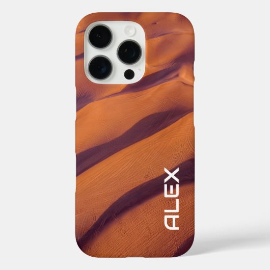砂砂丘の空中表示 – 自然の砂漠のテクスチャ Case-Mate iPhoneケース (裏面)