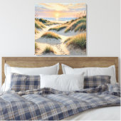 砂砂丘の足跡 キャンバスプリント (インサイチュ (寝室))