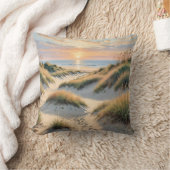 砂砂丘の足跡 クッション (ブランケット)