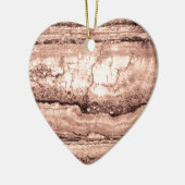 砂砂砂砂丘の花崗岩、黄褐色の石 セラミックオーナメント (左)