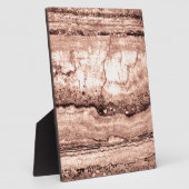 砂砂砂砂丘の花崗岩、黄褐色の石 フォトプラーク (側面)