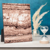 砂砂砂砂丘の花崗岩、黄褐色の石 フォトプラーク (側面)