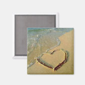 砂磁石の塩分ハート マグネット (正面/裏面)