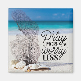 砂祈ビーチの「More Worry Less」 マグネット