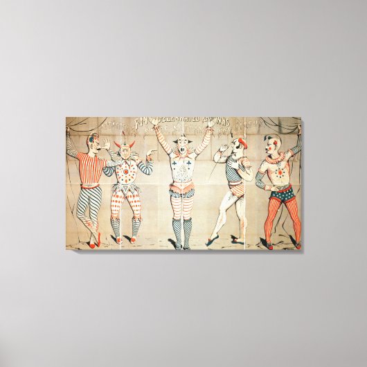 砂祝に附属する五ピエロ キャンバスプリント (正面)