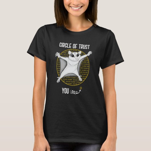 砂糖おもしろいグライダー恋人ペットのギフト砂糖滑空機 Tシャツ (正面)