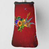 砂糖おもしろいスカル鳥 ゴルフヘッドカバー (回転90)