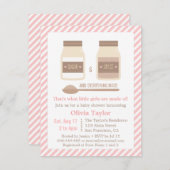 砂糖およびスパイスおよびすべてニースのベビーシャワー 招待状 (正面/裏面)