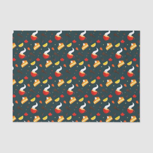 砂糖お洒落秋の冬の甘い 薄葉紙 (正面)