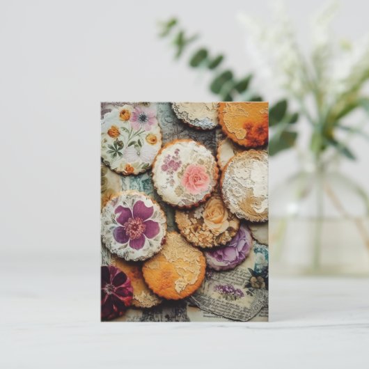 砂糖かわいらしクッキー ポストカード (スタンド正面)