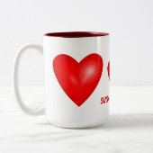 砂糖が利くのが好きだ ツートーンマグカップ (左)