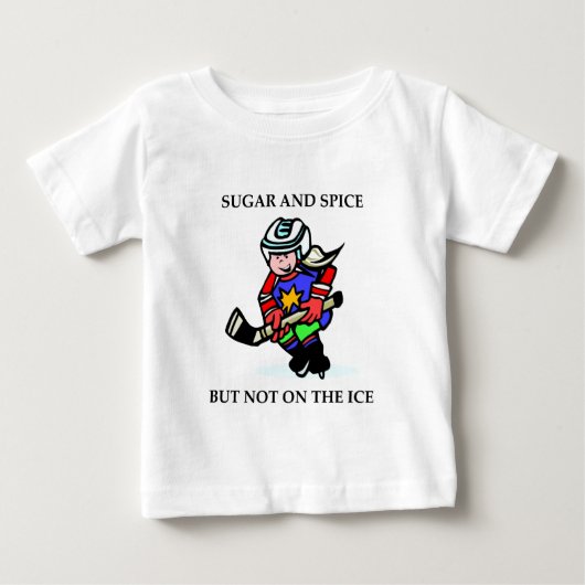 砂糖とスパイスが氷の上にない ベビーTシャツ (正面)