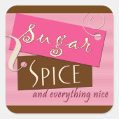 砂糖とスパイスと全てがおいしい スクエアシール (正面)